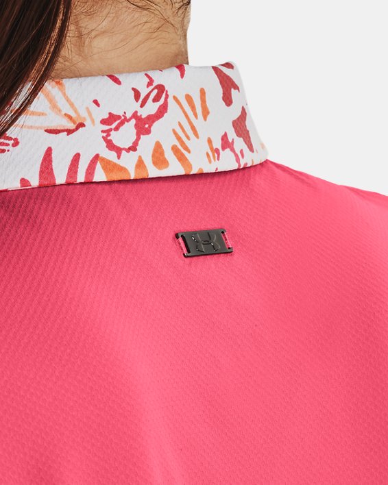 Women's UA Iso-Chill Polo, Pink, pdpMainDesktop image number 3